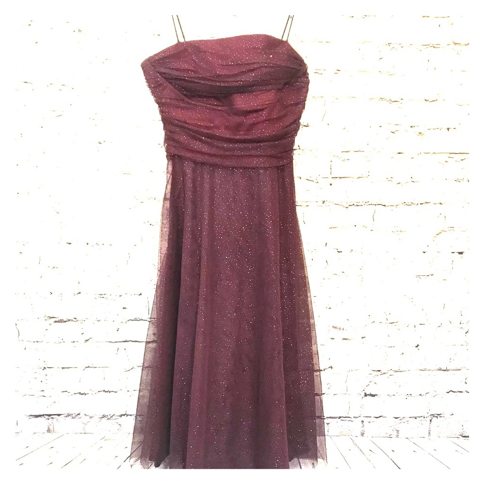 Eliza J SZ 10 Tulle Spaghetti Strap Cocktail Dress
